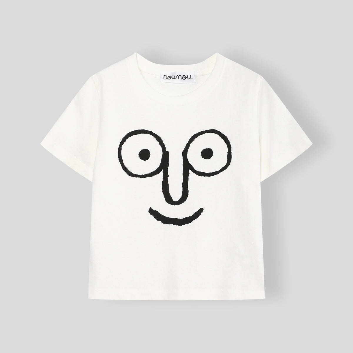Face Tee White for Kids