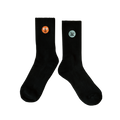 Patched Socks Black